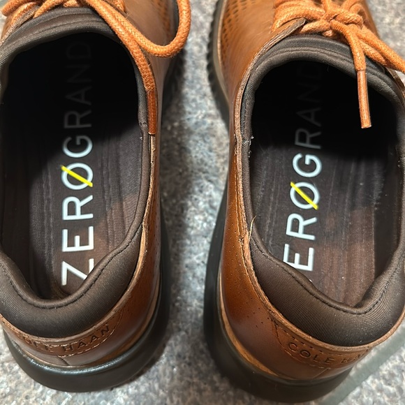 COLE HANN ZeroGrand 7.5 M LEATHER Tan  medium Brown Oxford loafer Excellent - Picture 6 of 14